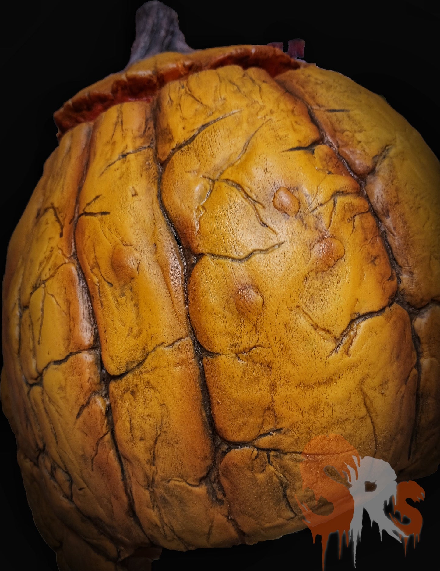 Gourdie 3/4 Latex Pumpkin Mask